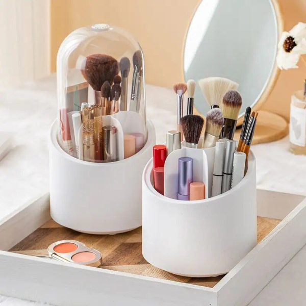 Dust proof Rotating Makeup Brush Holder