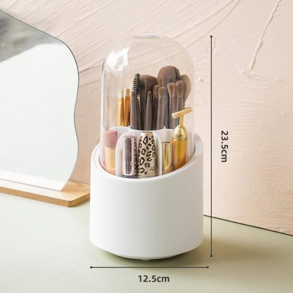 Dust proof Rotating Makeup Brush Holder